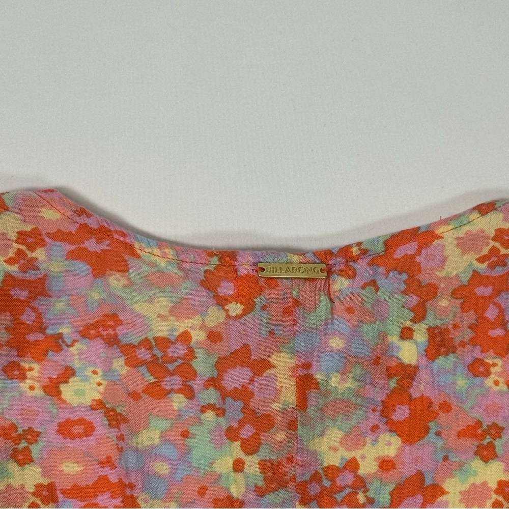 NWT New Billabong All For You Mini Dress Extra Small XS Floral Beach Soft Wrap - Picture 6 of 7